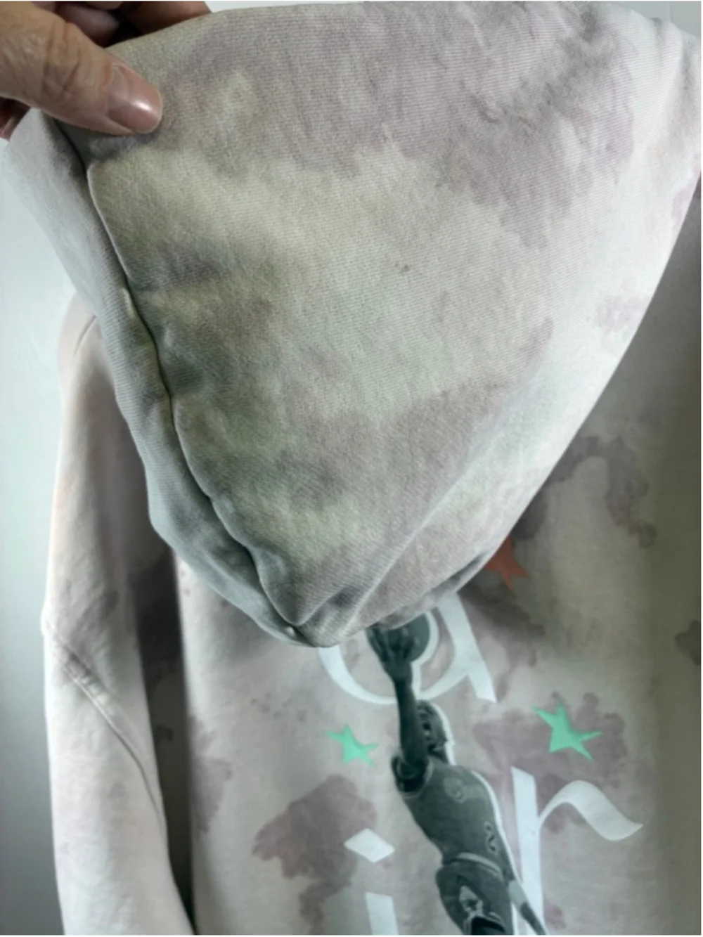 Jordan Tie-Dye Hoodie L Off-White/Purple Size L